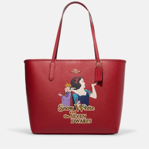 Nwt Coach x Disney city tote with Snow White motif and signature canvas - Picture 1 of 5